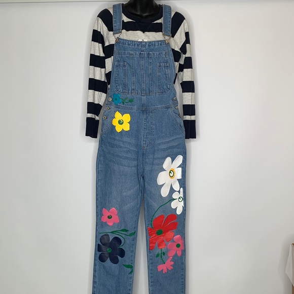 MISSLOOK womens overall blue jean - Picture 4 of 10